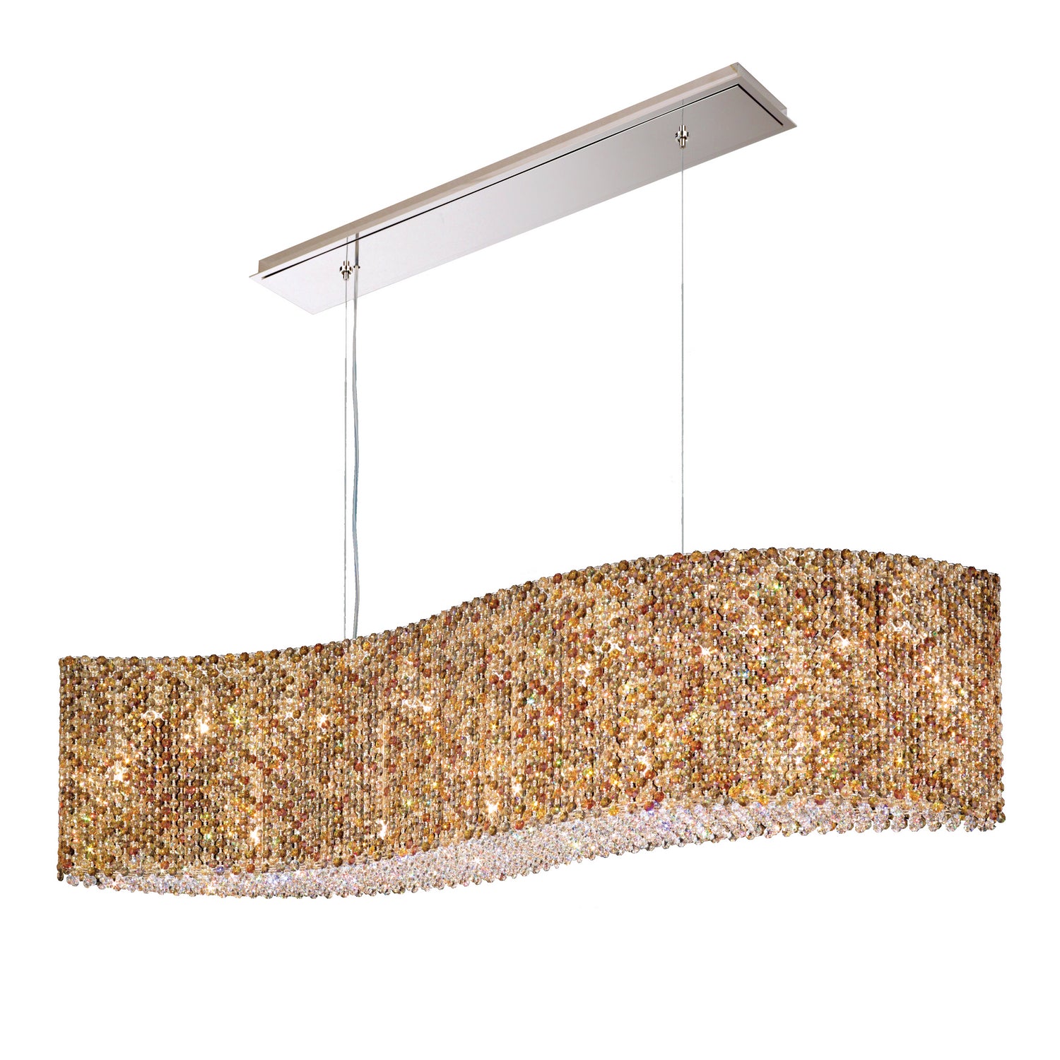 Schonbek - RE4821O - 21 Light Linear Pendant - Refrax - Polished Stainless Steel