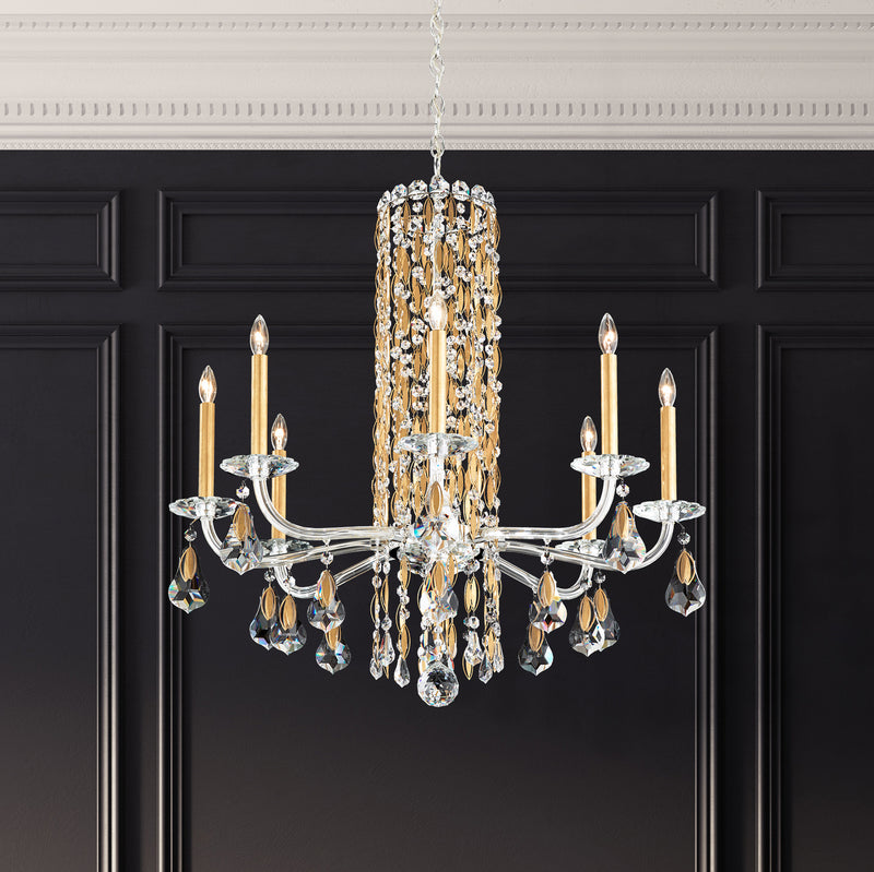 Schonbek - RS83081N-401R - Eight Light Chandelier - Siena - Polished Stainless Steel