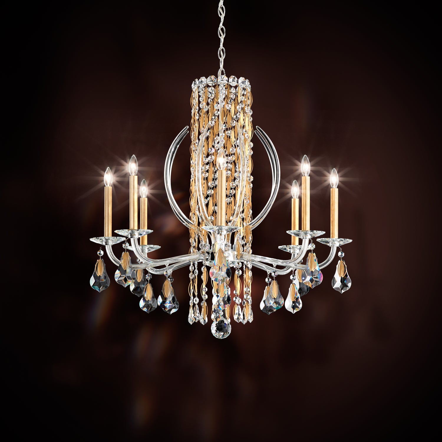 Schonbek - RS8308N-401R - Eight Light Chandelier - Siena - Polished Stainless Steel
