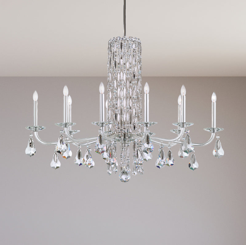 Schonbek - RS83101N-401H - Ten Light Chandelier - Siena - Polished Stainless Steel