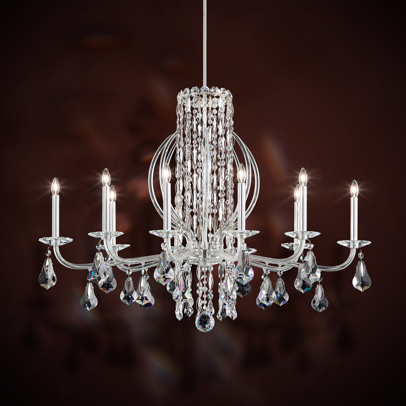 Schonbek - RS8310N-401R - Ten Light Chandelier - Siena - Polished Stainless Steel