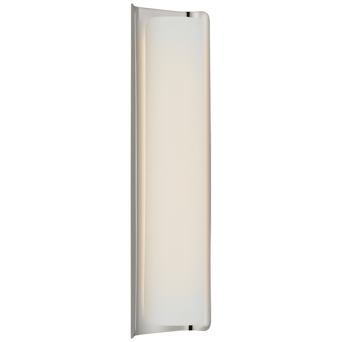 Visual Comfort Signature - WS 2076PN/L - LED Wall Sconce - Penumbra - Polished Nickel and Linen