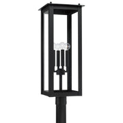 Capital Lighting - 934643BK - Four Light Outdoor Post Lantern - Hunt - Black