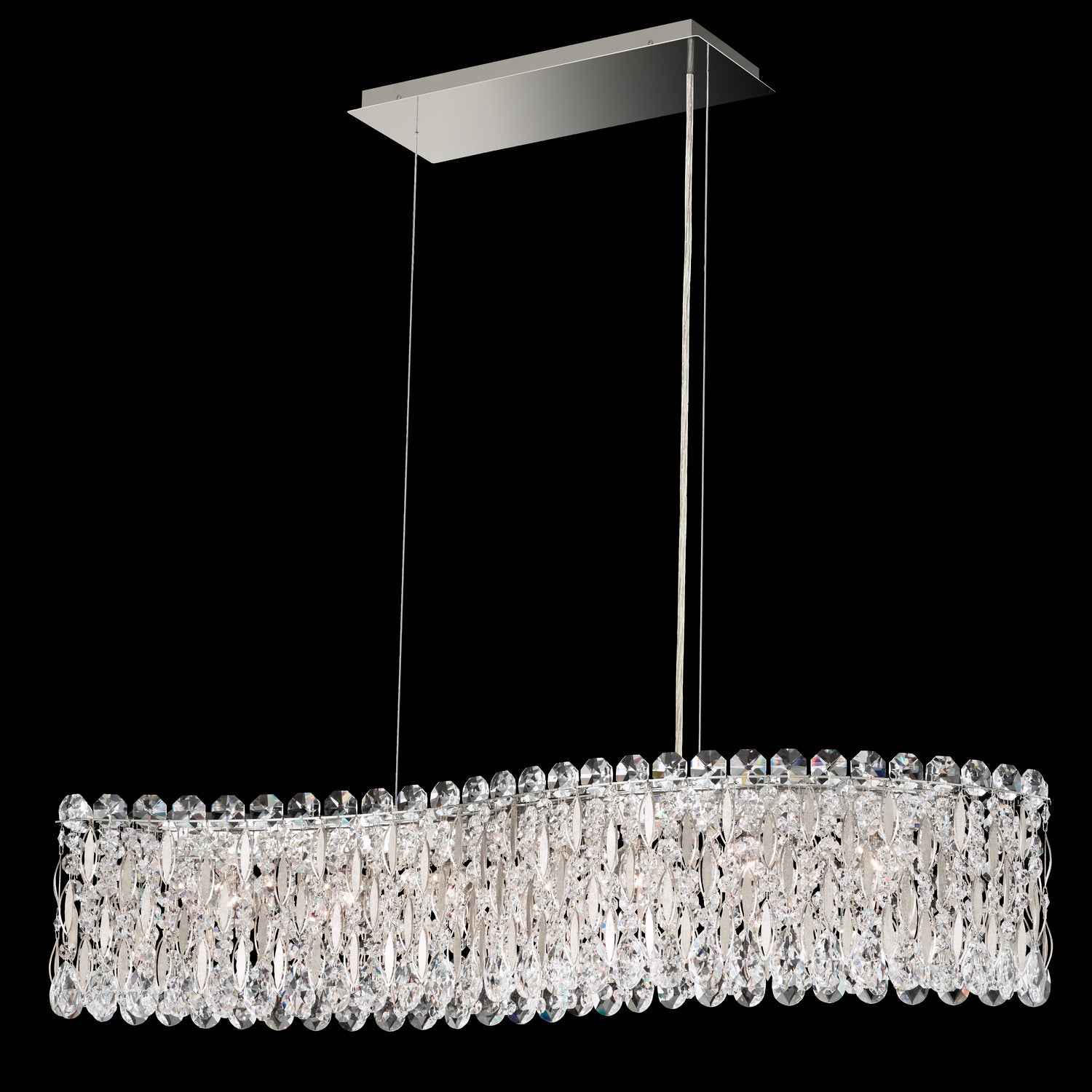 Schonbek - RS8346N-22R - Seven Light Linear Pendant - Sarella - Heirloom Gold