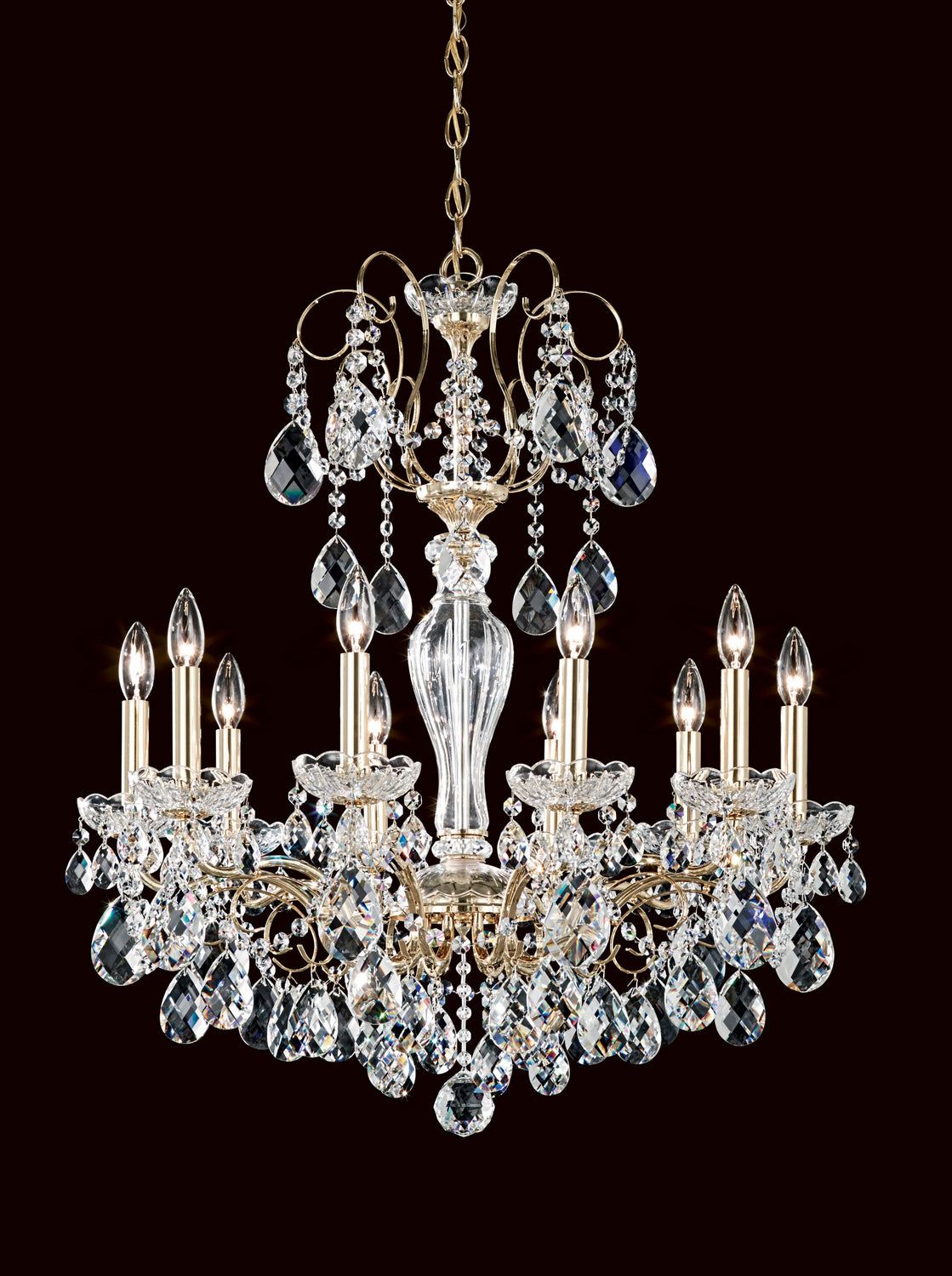 Schonbek - ST1946N-22H - Ten Light Chandelier - Sonatina - Heirloom Gold