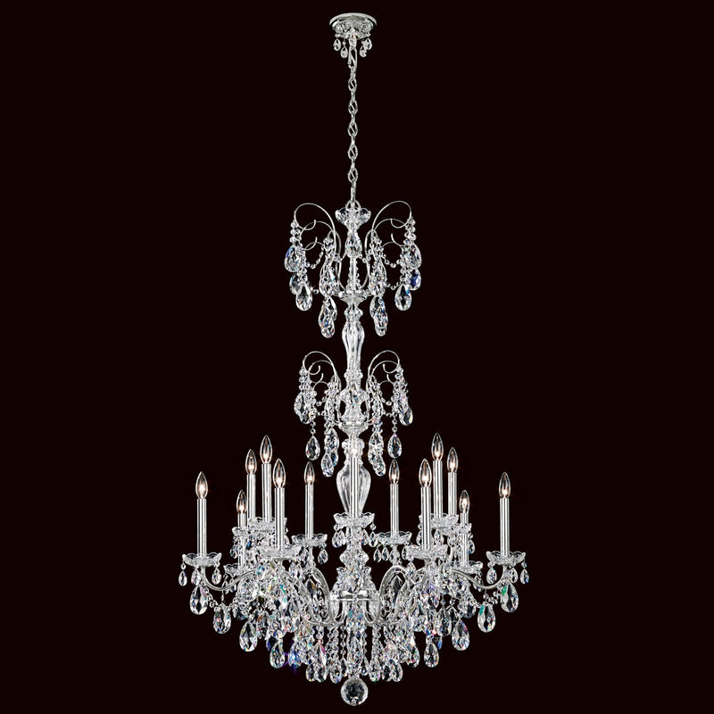 Schonbek - ST1952N-48H - 14 Light Chandelier - Sonatina - Antique Silver