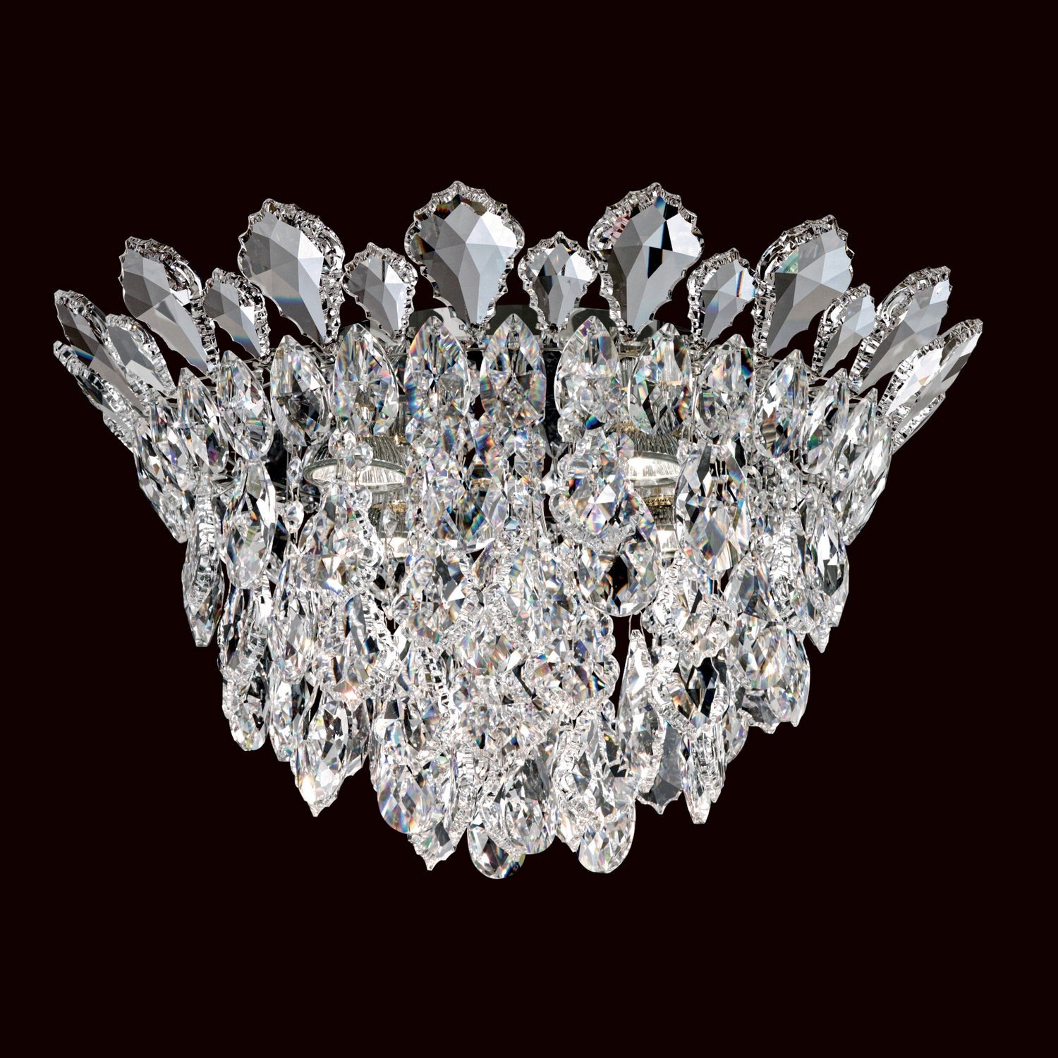 Schonbek - TR1201N-401R - Four Light Flush Mount - Trilliane Strands - Polished Stainless Steel