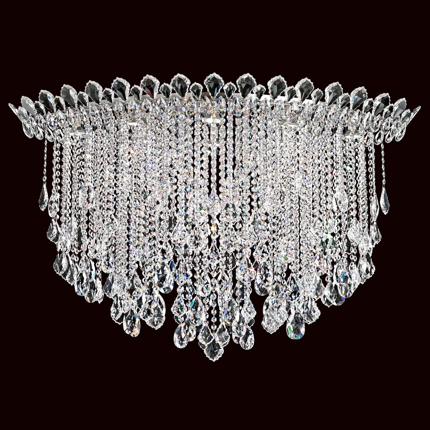 Schonbek - TR4802N-401R - Eight Light Flush Mount - Trilliane Strands - Polished Stainless Steel