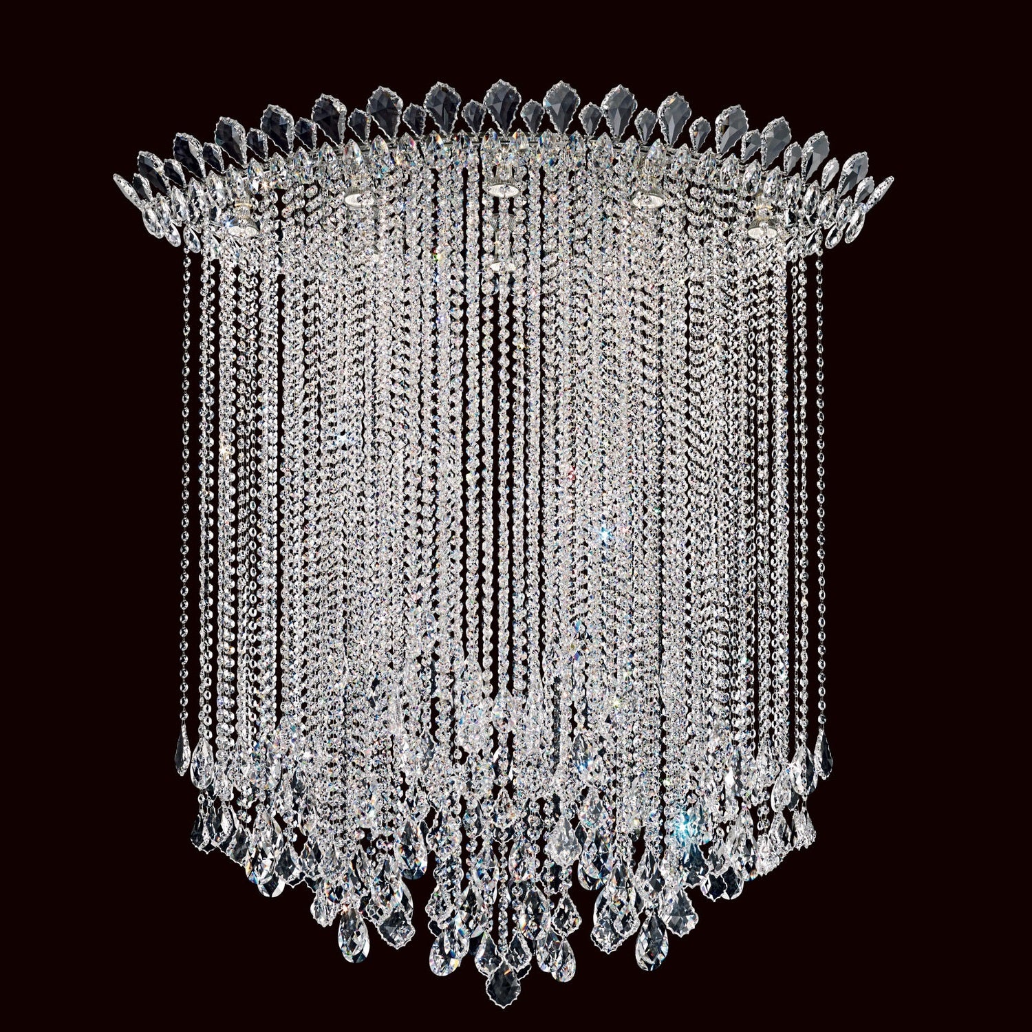 Schonbek - TR4803N-401R - Eight Light Flush Mount - Trilliane Strands - Polished Stainless Steel