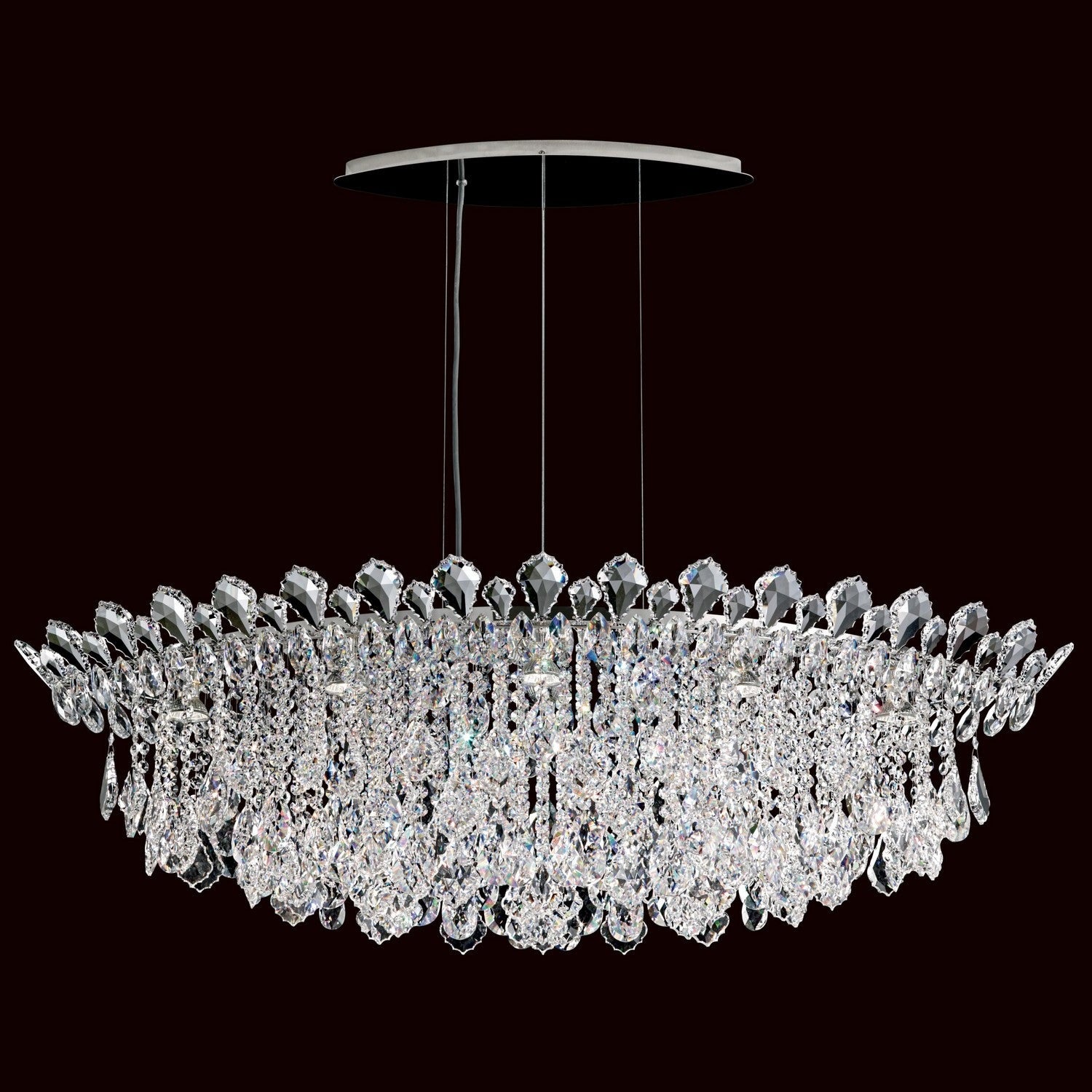 Schonbek - TR4811N-401R - Eight Light Pendant - Trilliane Strands - Polished Stainless Steel