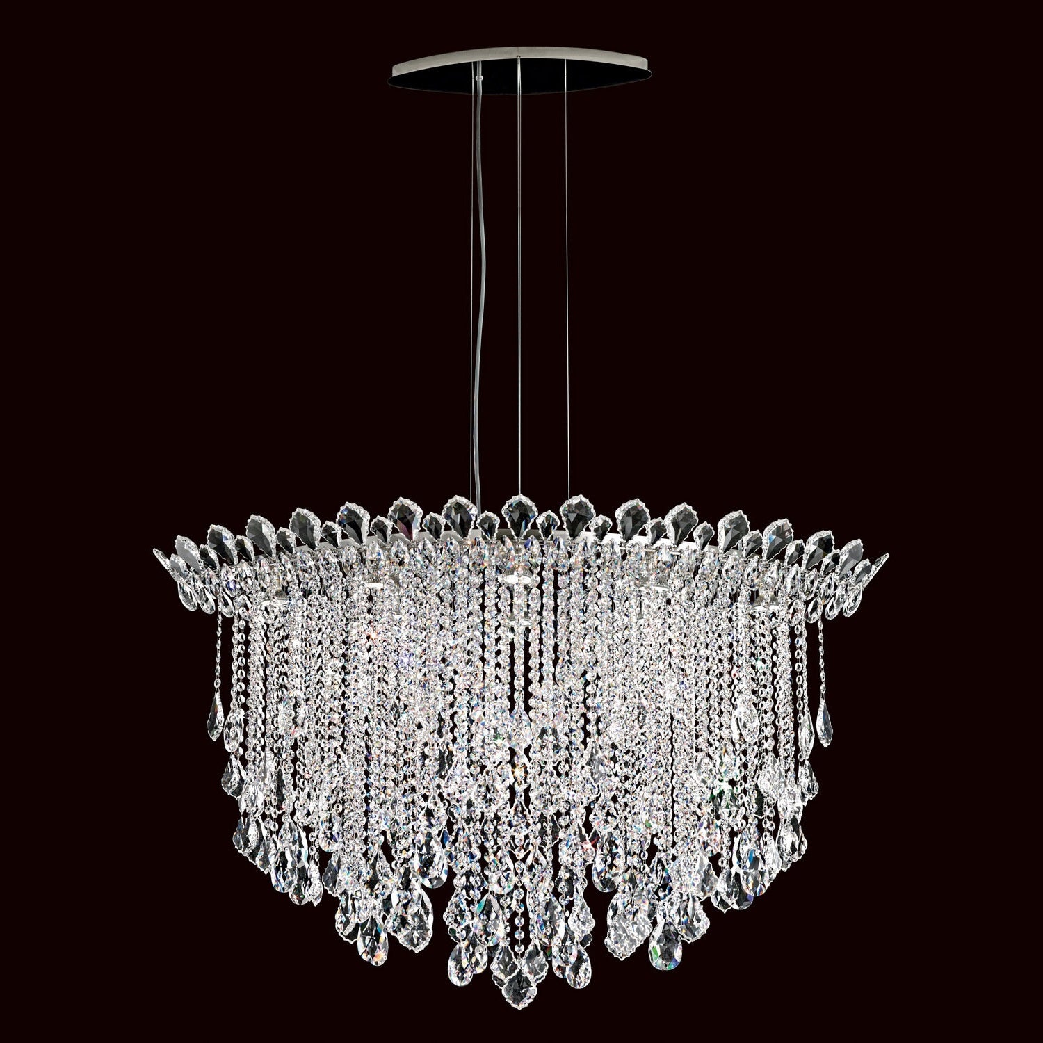 Schonbek - TR4812N-401R - Eight Light Pendant - Trilliane Strands - Polished Stainless Steel