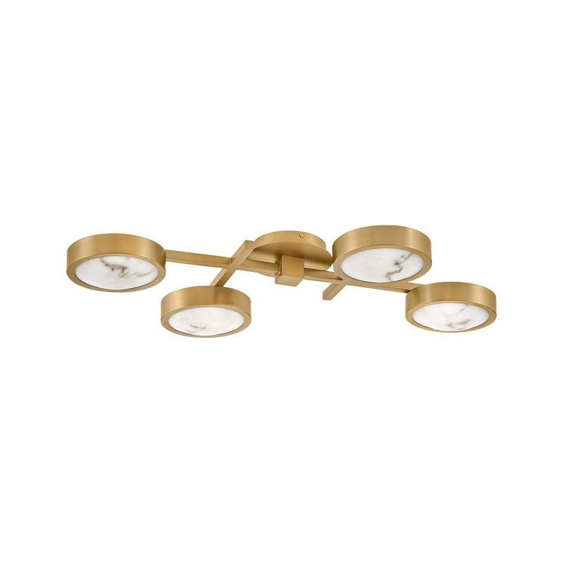 Fredrick Ramond - FR31013LCB - LED Flush Mount - Cava - Lacquered Brass
