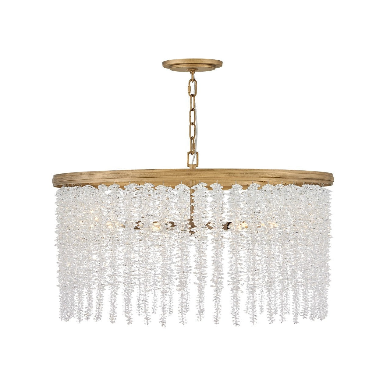 Fredrick Ramond - FR41494BNG - LED Convertible Chandelier - Rubina - Burnished Gold