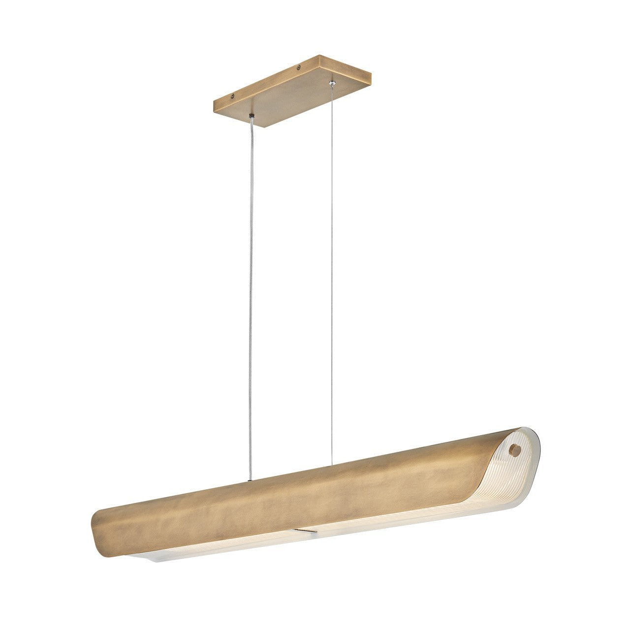 Fredrick Ramond - FR41555HB - LED Linear Pendant - Arco - Heritage Brass