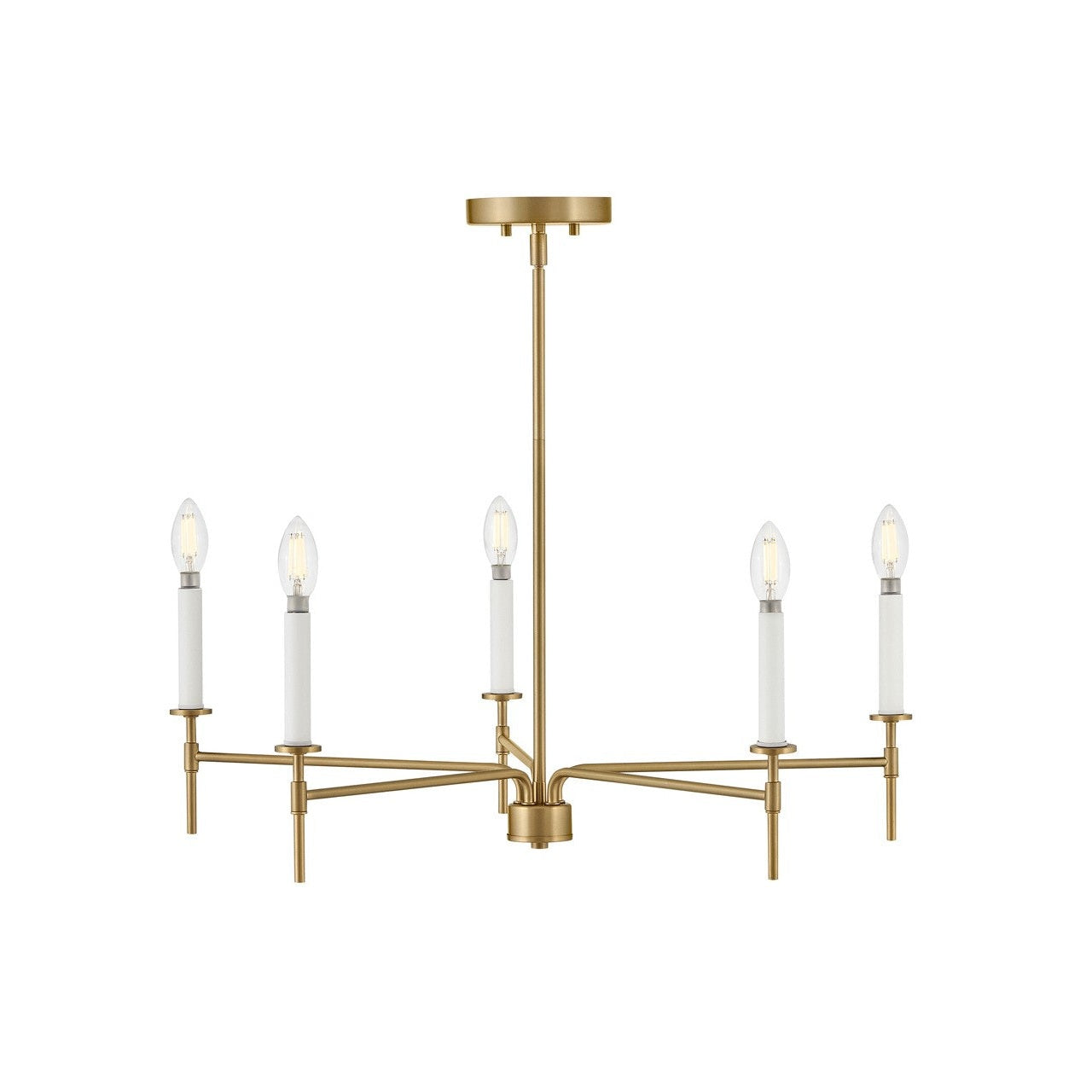 Lark - 83075LCB - LED Chandelier - Hux - Lacquered Brass