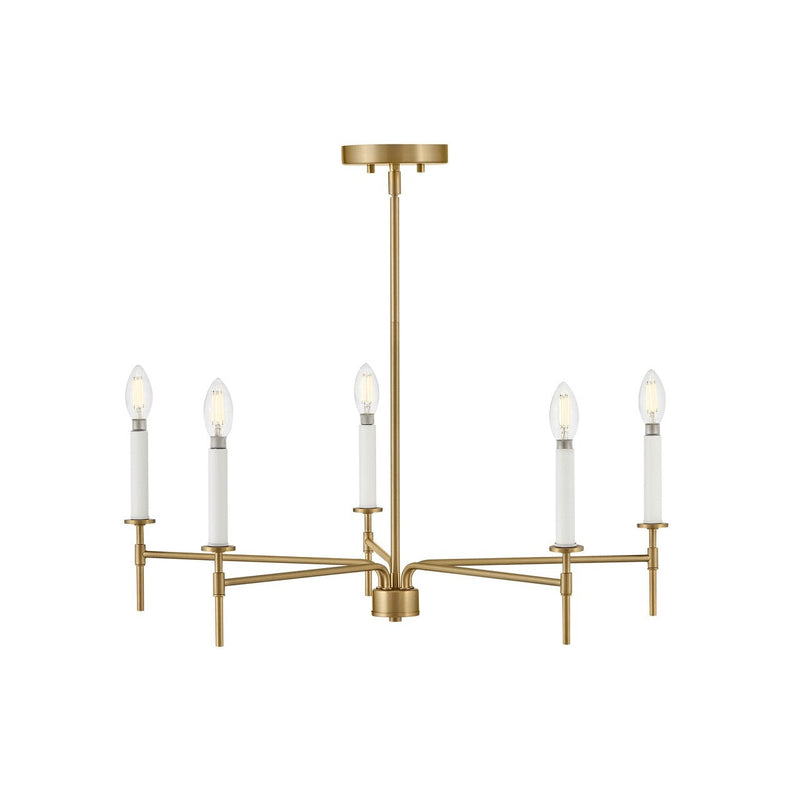 Lark - 83075LCB - LED Chandelier - Hux - Lacquered Brass