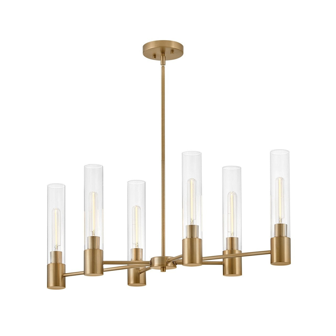 Lark - 85406LCB - LED Linear Chandelier - Shea - Lacquered Brass