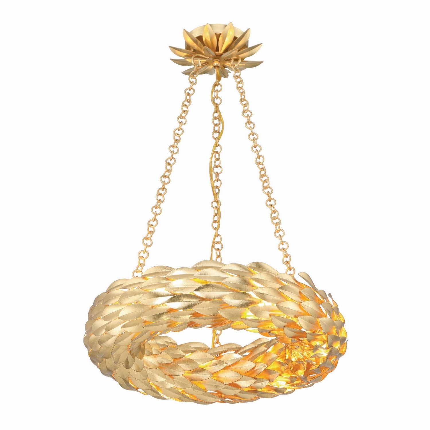 Crystorama - 535-GA - LED Chandelier - Broche - Antique Gold