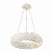Crystorama - 535-MT - LED Chandelier - Broche - Matte White