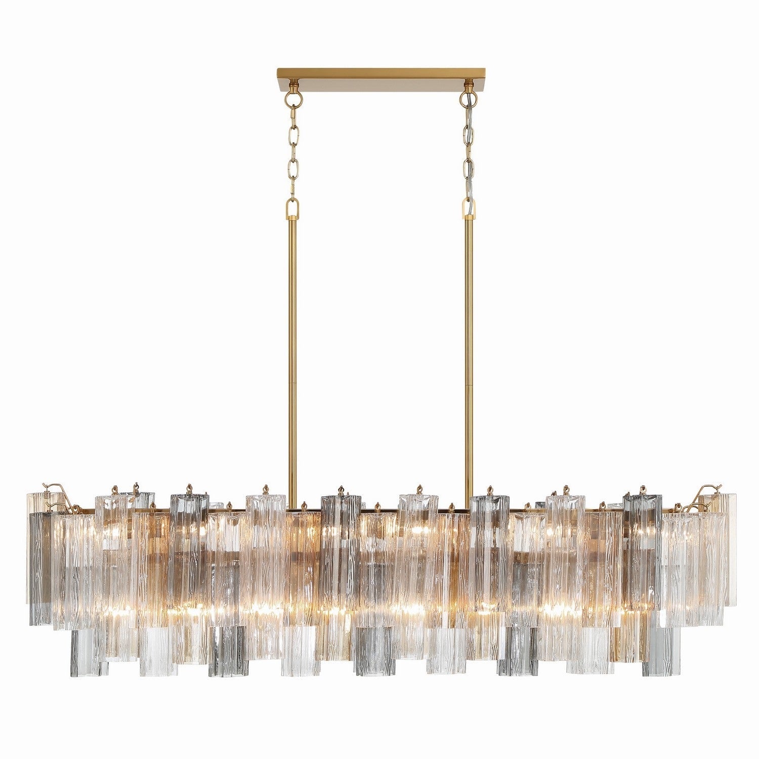 Crystorama - ADD-317-AG-AU - 14 Light Chandelier - Addis - Aged Brass