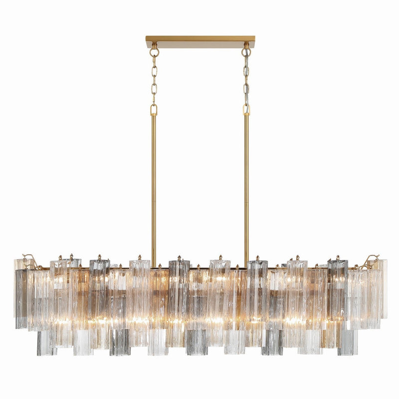 Crystorama - ADD-317-AG-AU - 14 Light Chandelier - Addis - Aged Brass