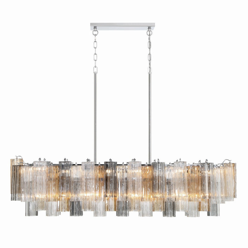 Crystorama - ADD-317-CH-AU - 14 Light Chandelier - Addis - Polished Chrome