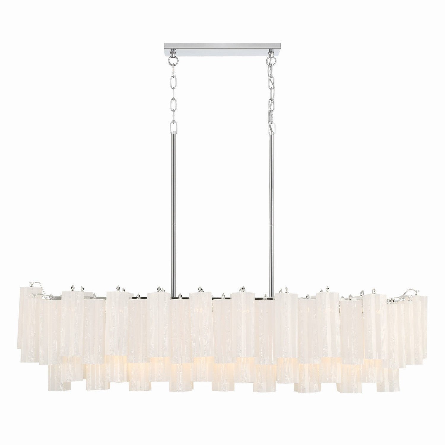 Crystorama - ADD-317-CH-WH - 14 Light Chandelier - Addis - Polished Chrome