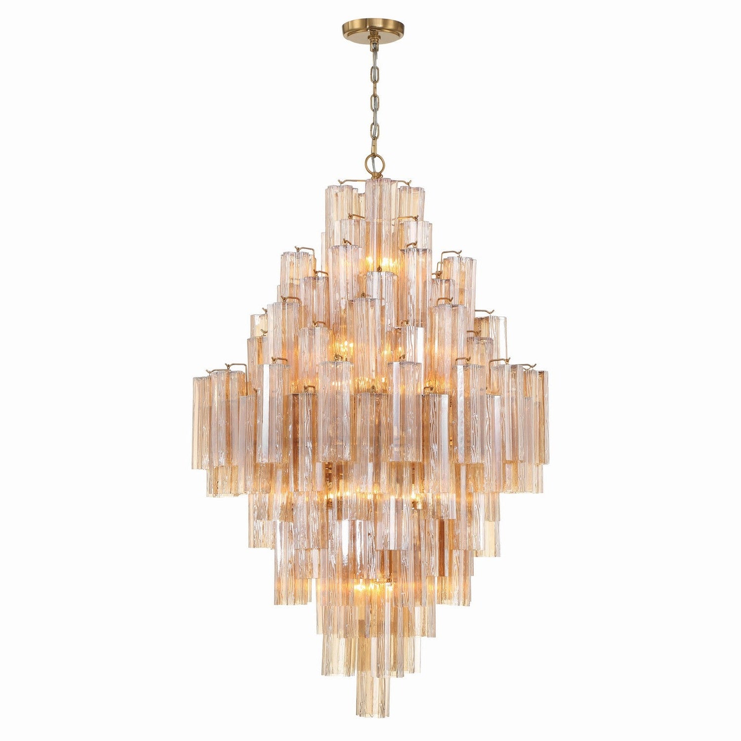 Crystorama - ADD-319-AG-AM - 20 Light Chandelier - Addis - Aged Brass