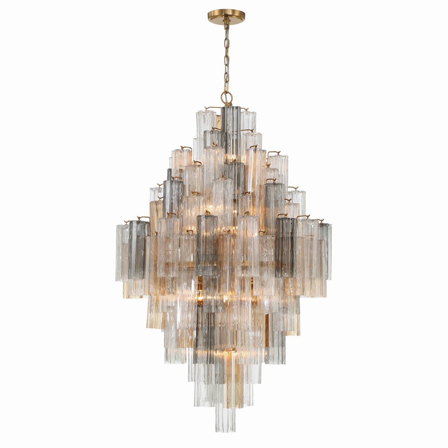 Crystorama - ADD-319-AG-AU - 20 Light Chandelier - Addis - Aged Brass