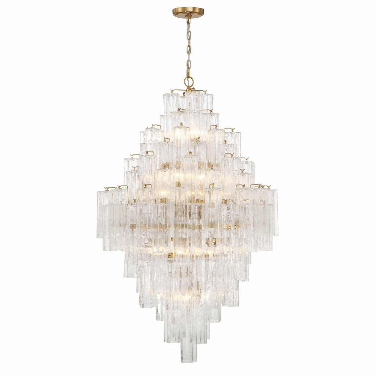 Crystorama - ADD-319-AG-CL - 20 Light Chandelier - Addis - Aged Brass