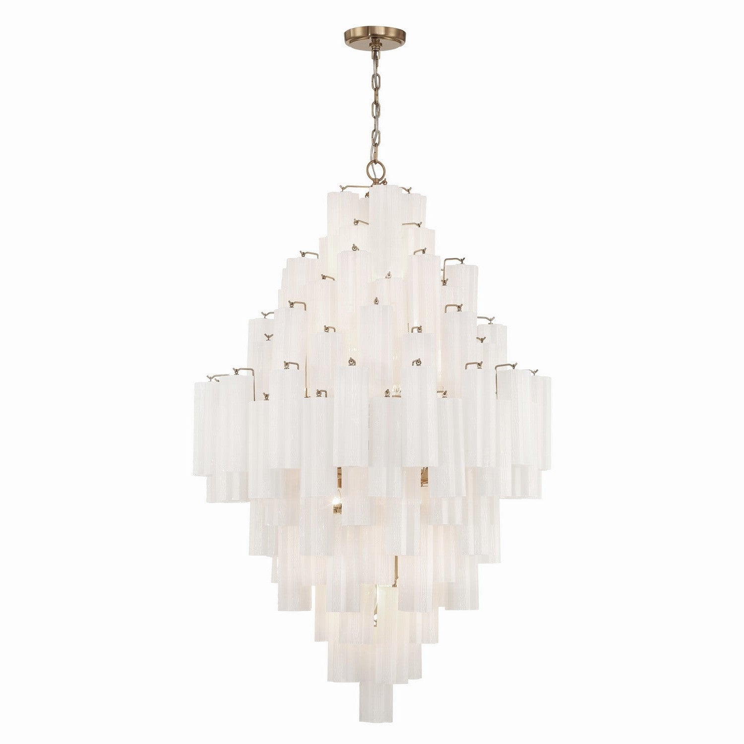 Crystorama - ADD-319-AG-WH - 20 Light Chandelier - Addis - Aged Brass
