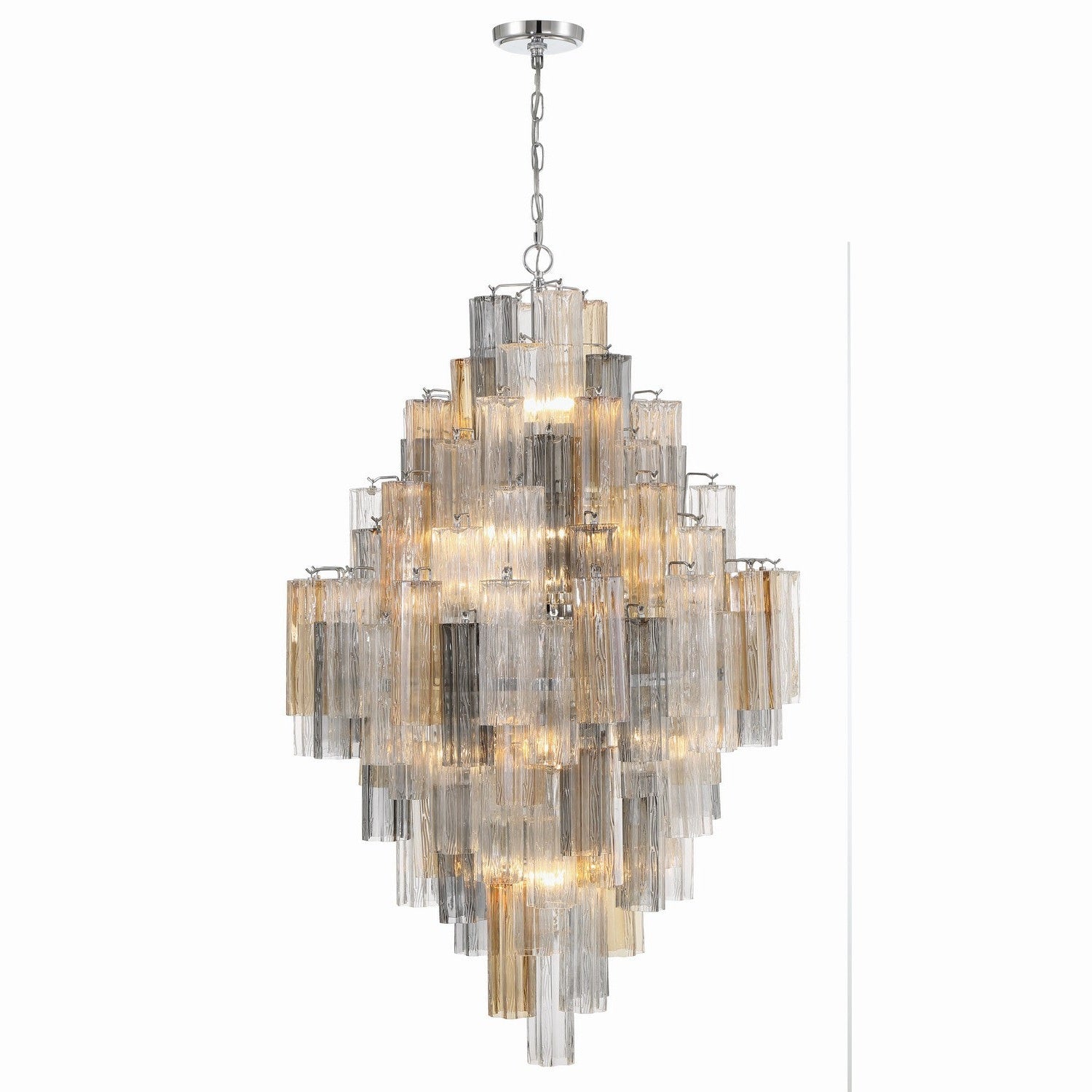 Crystorama - ADD-319-CH-AU - 20 Light Chandelier - Addis - Polished Chrome