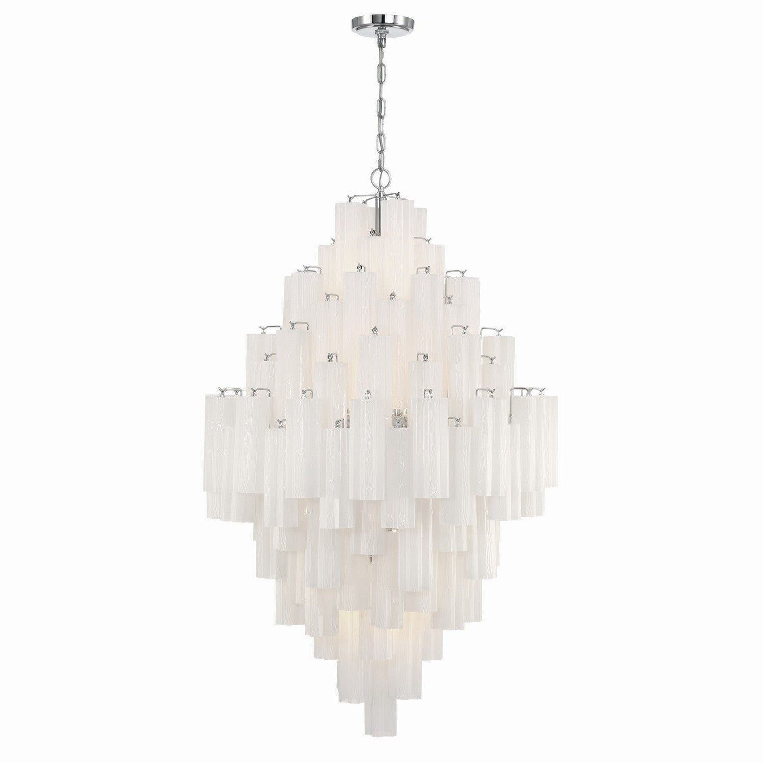 Crystorama - ADD-319-CH-WH - 20 Light Chandelier - Addis - Polished Chrome