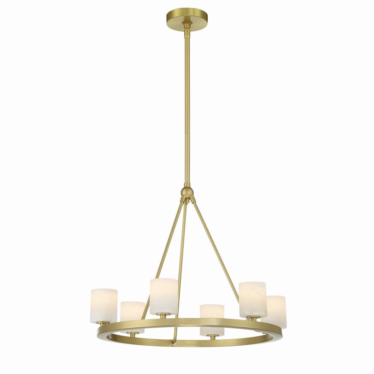Crystorama - ARA-10264-SB-ST - LED Chandelier - Aragon - Soft Brass
