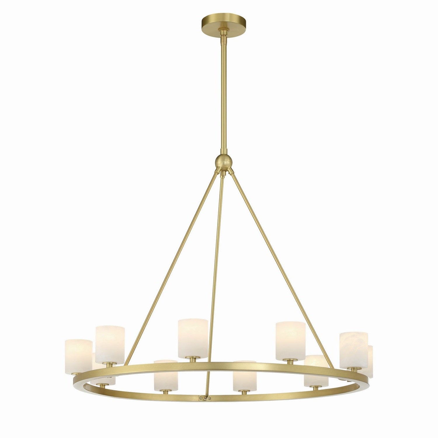 Crystorama - ARA-10265-SB-ST - LED Chandelier - Aragon - Soft Brass