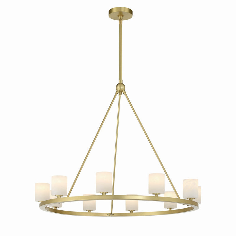 Crystorama - ARA-10265-SB-ST - LED Chandelier - Aragon - Soft Brass