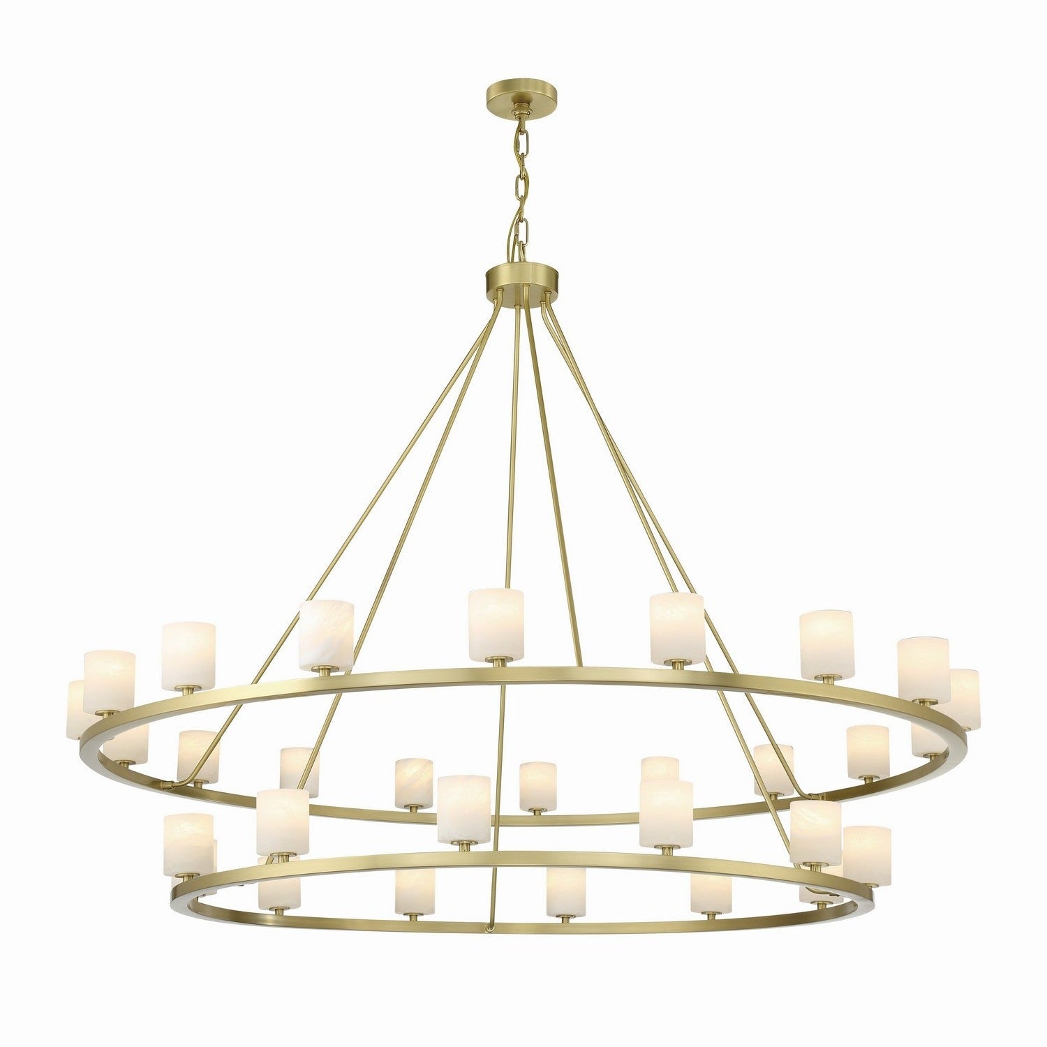Crystorama - ARA-10269-SB-ST - LED Chandelier - Aragon - Soft Brass