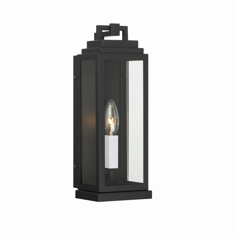 Crystorama - ASP-8911-MK - One Light Outdoor Wall Sconce - Aspen - Matte Black
