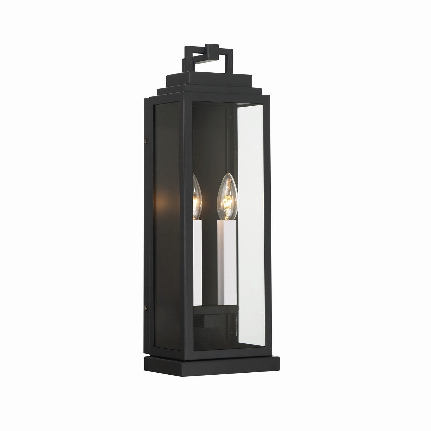Crystorama - ASP-8912-MK - Two Light Outdoor Wall Sconce - Aspen - Matte Black
