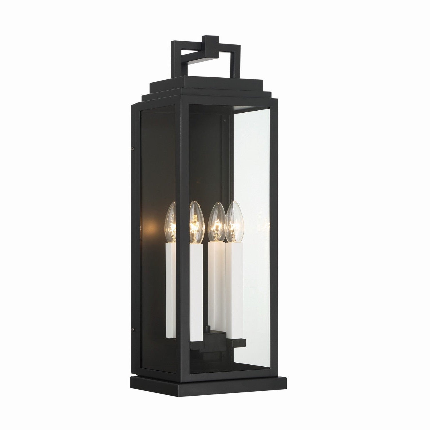 Crystorama - ASP-8914-MK - Four Light Outdoor Wall Sconce - Aspen - Matte Black