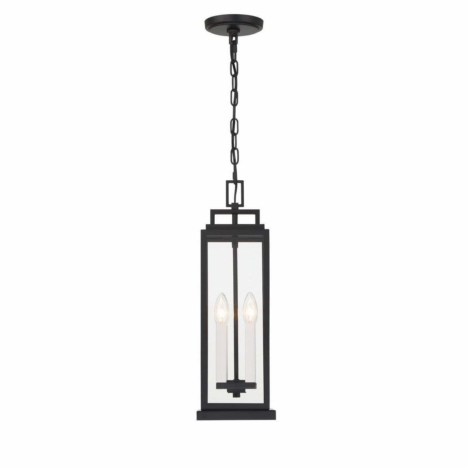 Crystorama - ASP-8915-MK - Four Light Outdoor Pendant - Aspen - Matte Black