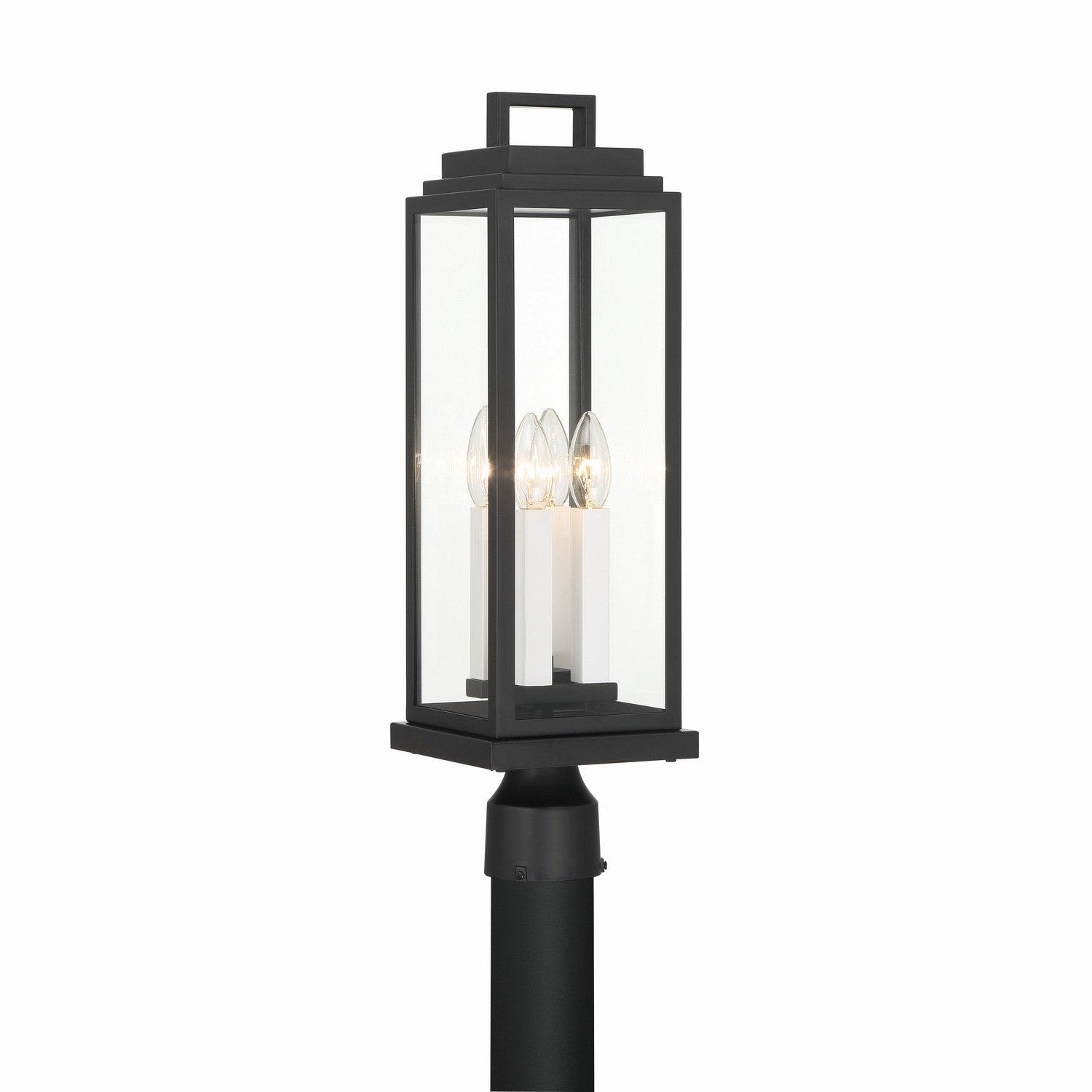 Crystorama - ASP-8919-MK - Four Light Outdoor Post Mount - Aspen - Matte Black