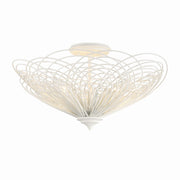 Crystorama - DOR-B7703-MT - Three Light Semi Flush Mount - Doral - Matte White