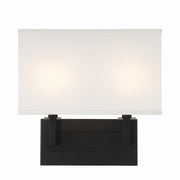 Crystorama - DUR-A3542-BF - Two Light Wall Sconce - Durham - Black Forged