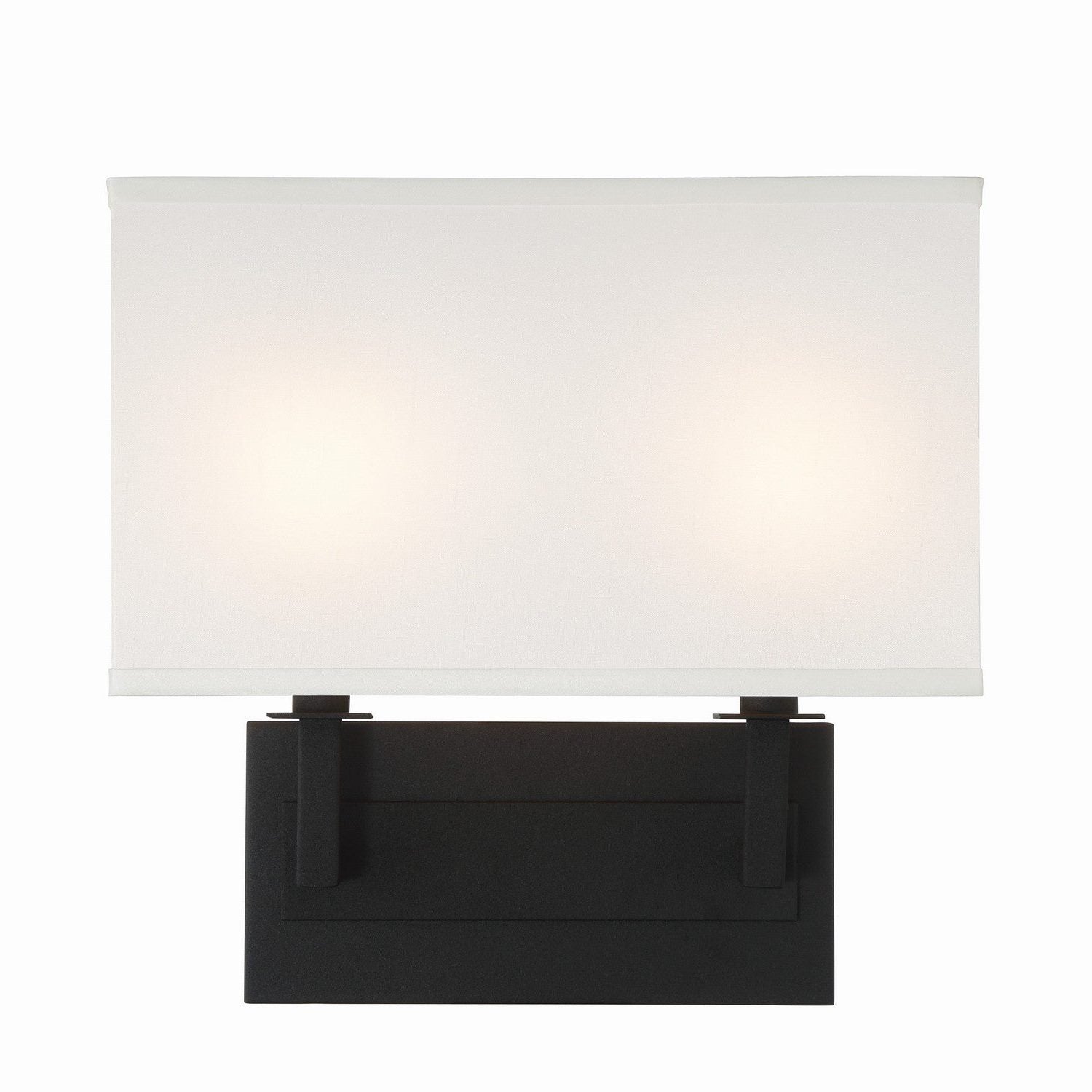 Crystorama - DUR-A3542-BF - Two Light Wall Sconce - Durham - Black Forged