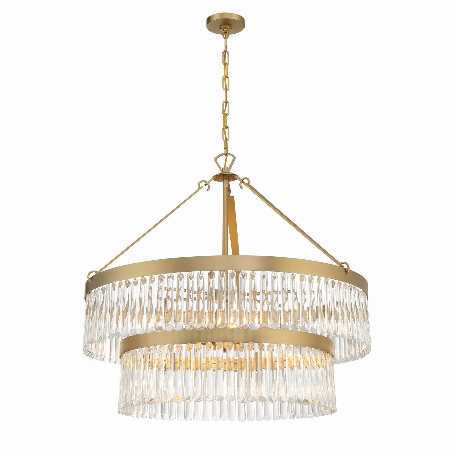 Crystorama - EMO-5408-MG - Nine Light Chandelier - Emory - Modern Gold