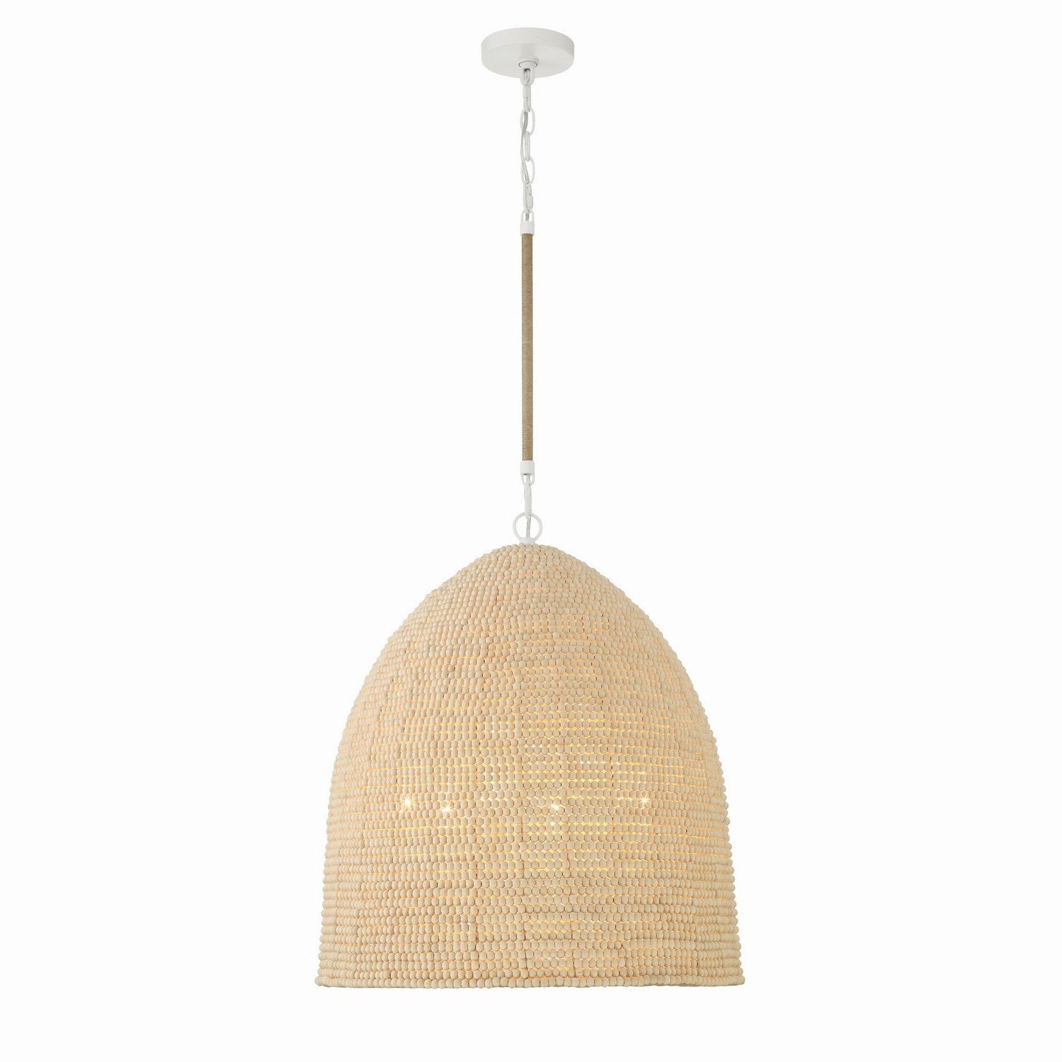 Crystorama - JSP-10536-MT - Six Light Chandelier - Jasper - Matte White