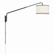 Crystorama - MAL-601-MK - One Light Task Sconce - Mallory - Matte Black