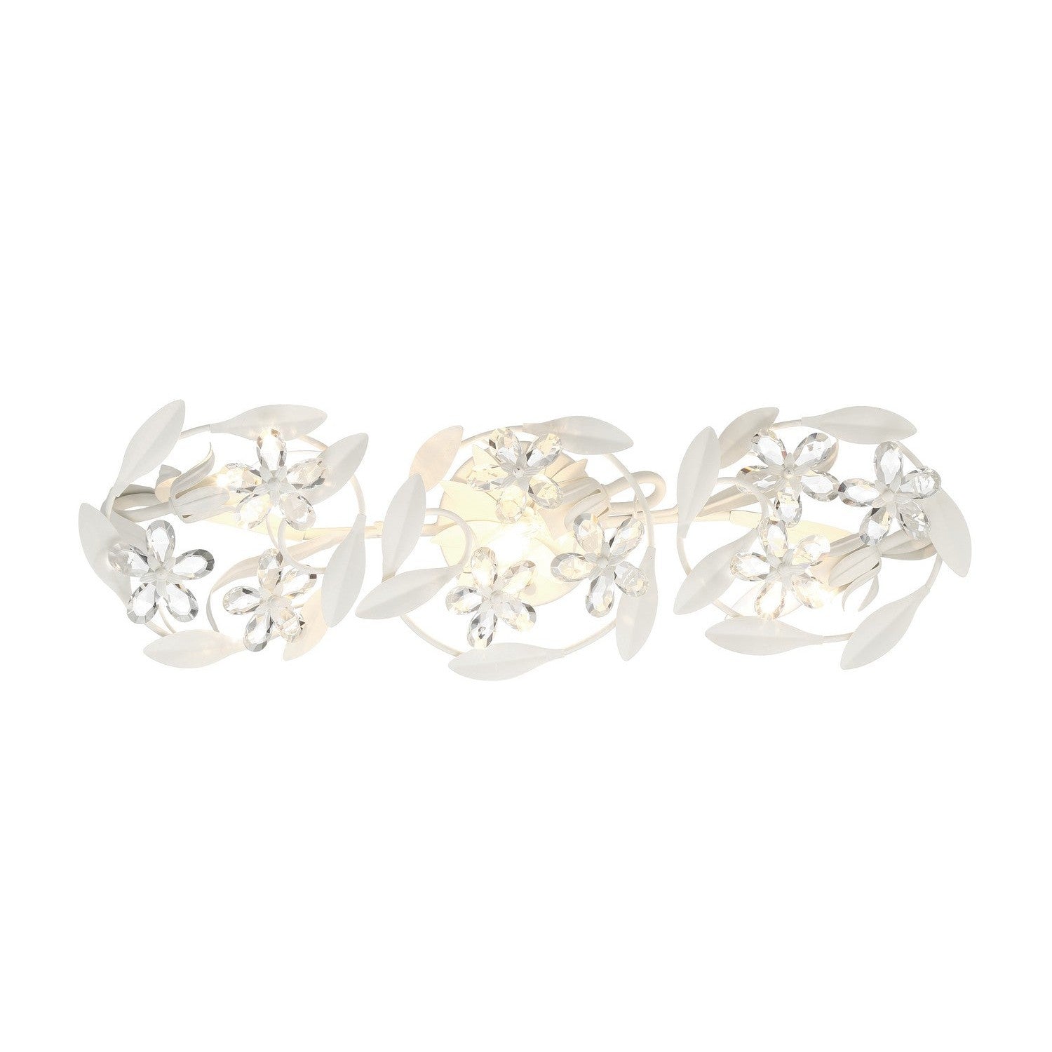 Crystorama - MSL-303-MT - Three Light Wall Sconce - Marselle - Matte White