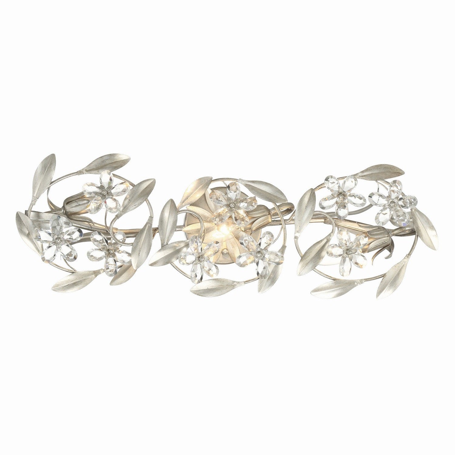 Crystorama - MSL-303-SA - Three Light Wall Sconce - Marselle - Antique Silver